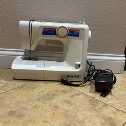 White Sewing Machine 