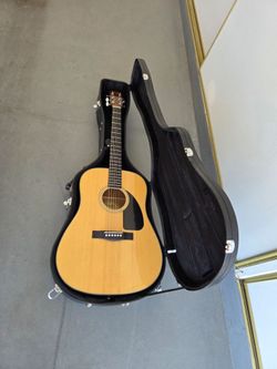 Fender acoustic guitar with hard case