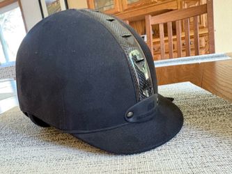 Equestrian Riding Helmet, Boots, and Half Chaps
