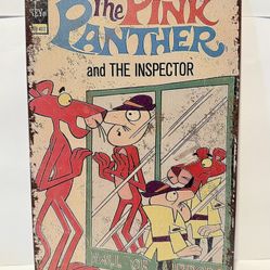 Vintage The Pink Panther And The Inspector Comic 12"x8” Reproduction Metal Sign