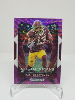 Rashod Bateman 2021 Panini Prizm Draft Picks Prizm Purple Waves All-American