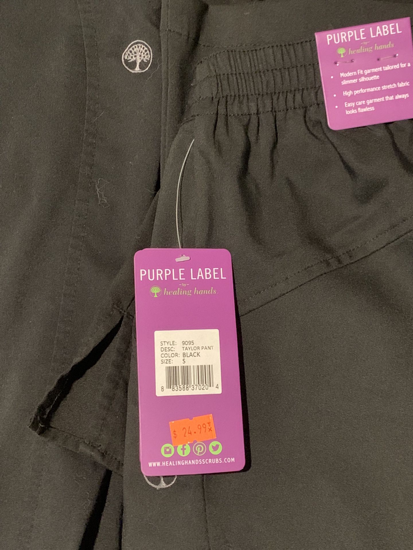 Purple Label By Healing Touch Scrubs-size Small