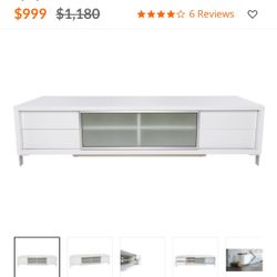 Modani Epopee White TV Stand 