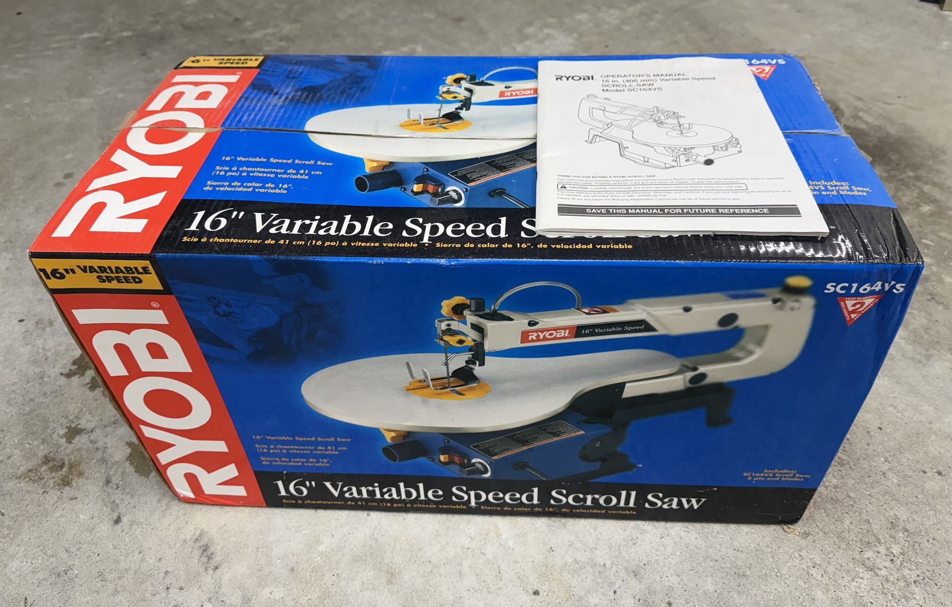 16” Variable Speed Scroll Saw - Ryobi SC164VS
