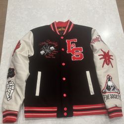 🔥 Fire Society Varsity Jacket (Large) — Like New — Priced to Sell