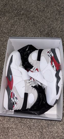 Jordan 8 Retro - ‘White True Red (2025)’ Size 9 Worn Lightly