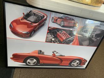 Dodge Viper RT/10 24x36” Framed Poster