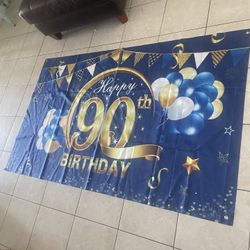 90th Birthday banners