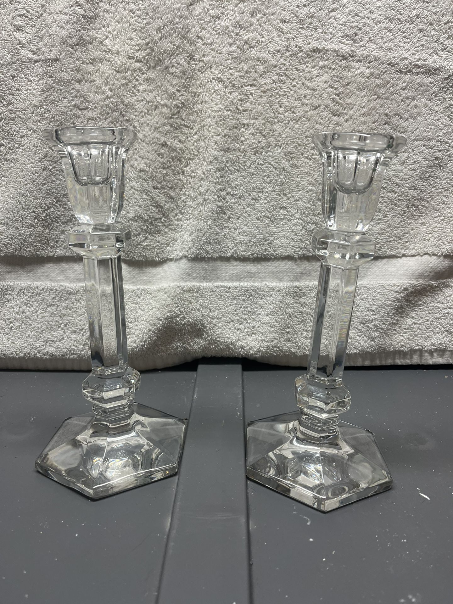 Crystal / Glass Candlestick Holders