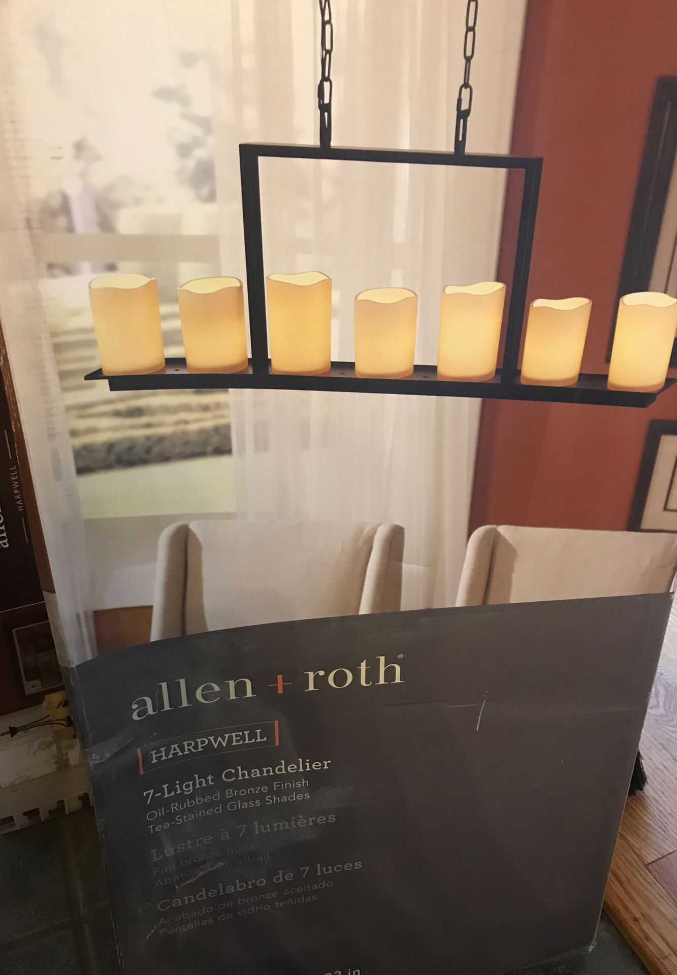 Allen + Roth chandeliers unopened box’s