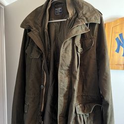 Abercrombie & Fitch Green Jacket Mens L