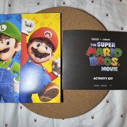 Super Mario Bros. Xfinity Themed Popcorn Holder & Activity Book Mario Luigi