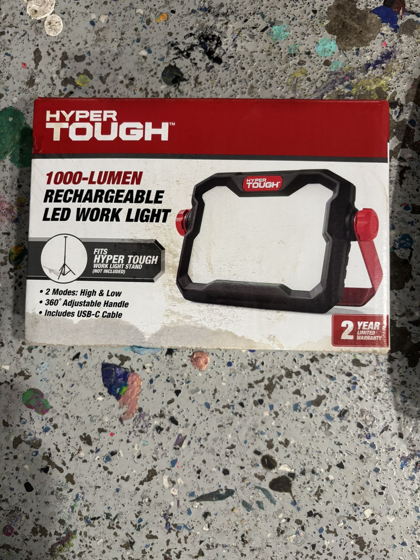 Hyper Tough LED Rechargeable Work Light