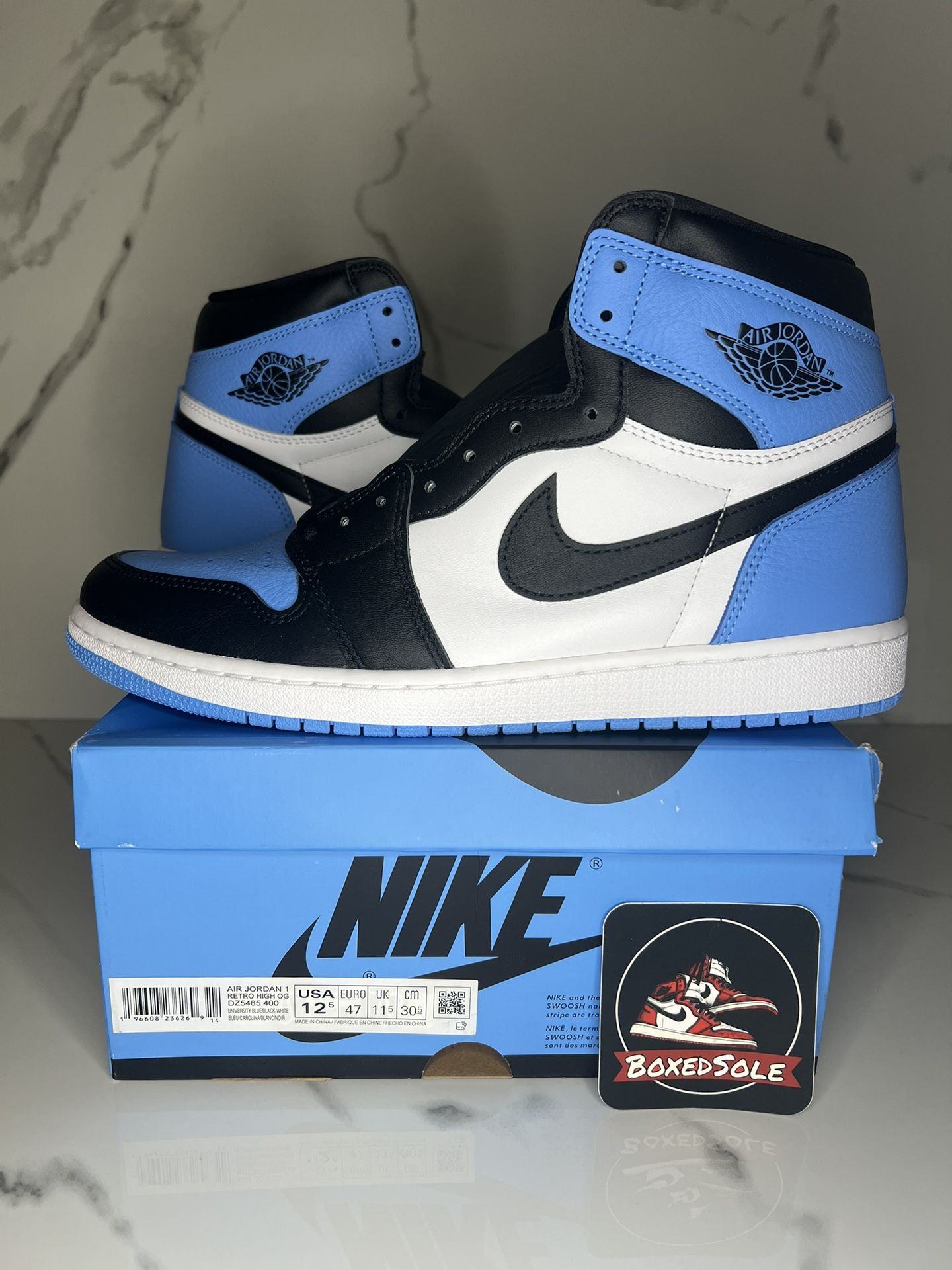 Brand New Jordan 1 UNC Toe Size 12.5M