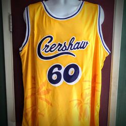Crenshaw Lakers #60 Nipsey Hussle Basketball Jersey Kobe Los Angeles S.M.L.XL.2X.3X