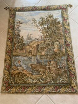 Wall Tapestry (Woven in Italy)   31.5” W X 44” L