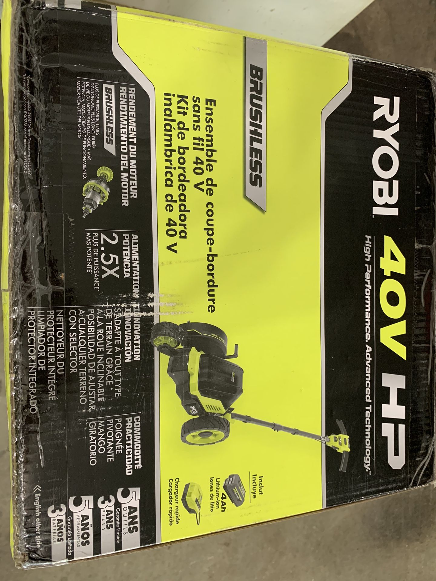RYOBI 40V HP Brushless 9 in. Cordless Edger
