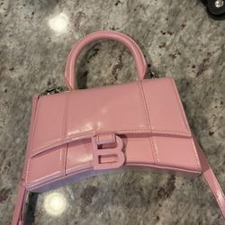 Pink Balenciaga Hourglass Bag (small)