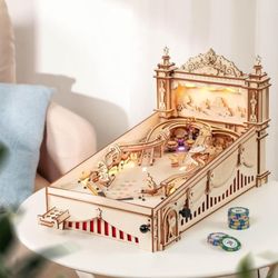 Brand New Build Yourself Wooden 3D Pinball Machine