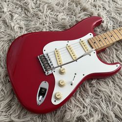 Vintage 1980s Fender ST-357 Stratocaster '57 Reissue MIJ Electric Guitar Dakota Red Fujigen 1957 '80s