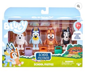 Bluey School Friends Action Figures, 4 Packs