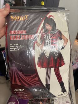Spirit Horror Harlequin Child Halloween Costume