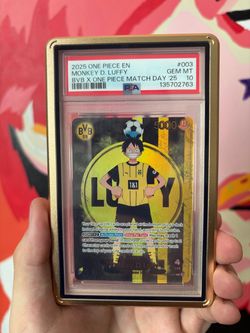 One Piece Monkey D. Luffy BVB X One Piece Match Day 2025 PSA 10