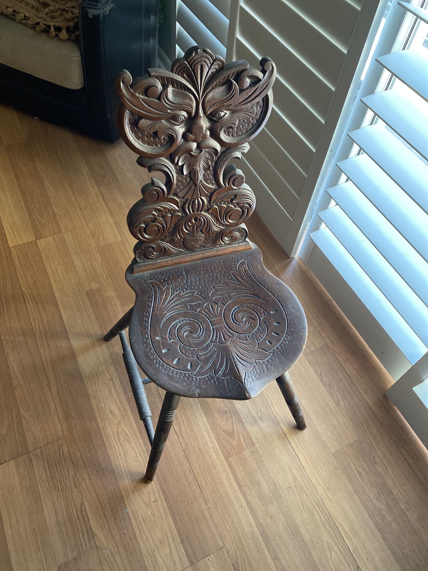 Antique  Carved Chair 