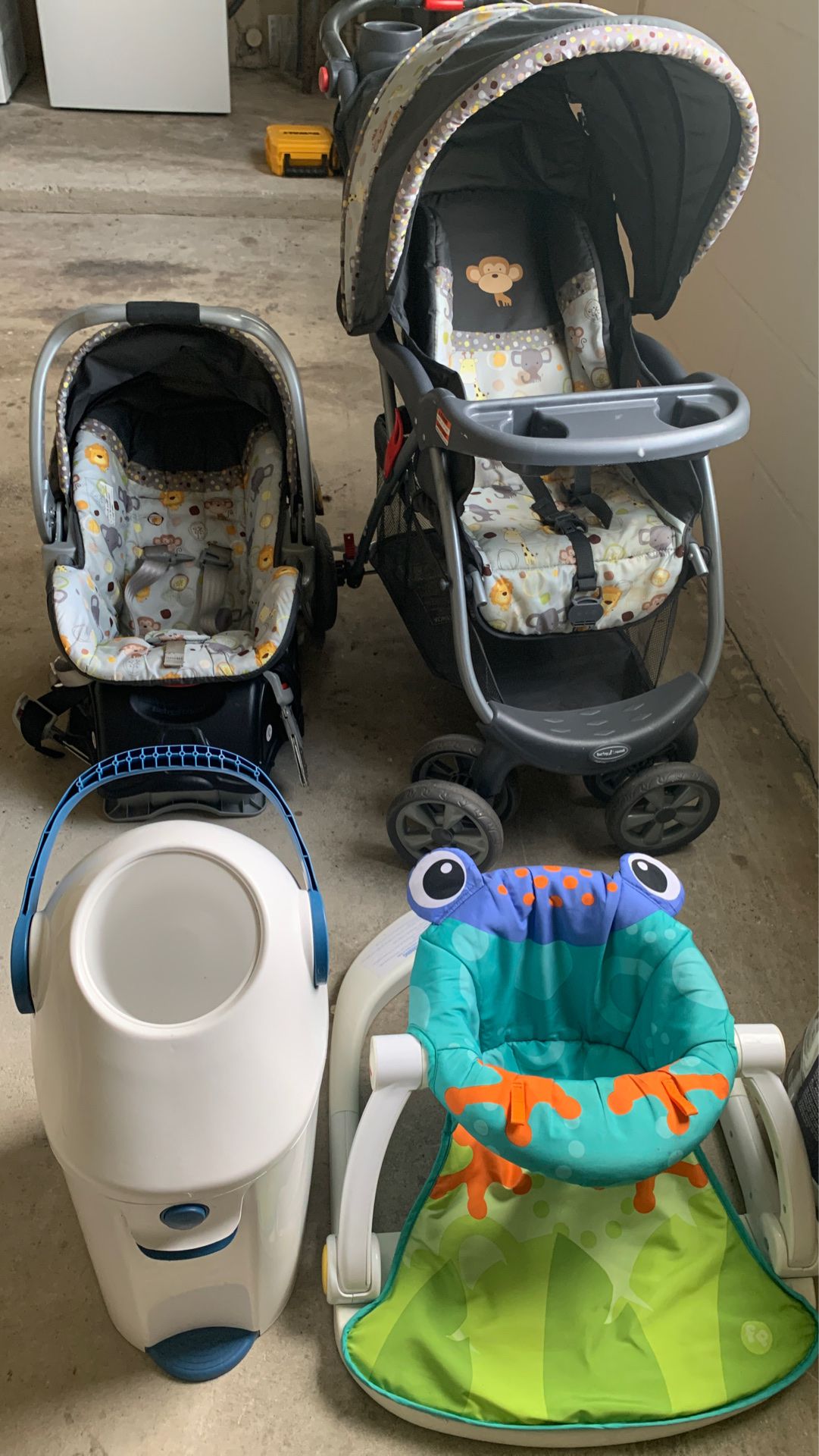 Car seat stroller baby Stan toy diapers can