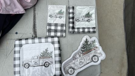 Plates and napkins