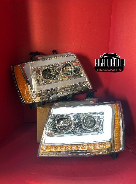 Chevy Tahoe 2007. 2014 Headlights.