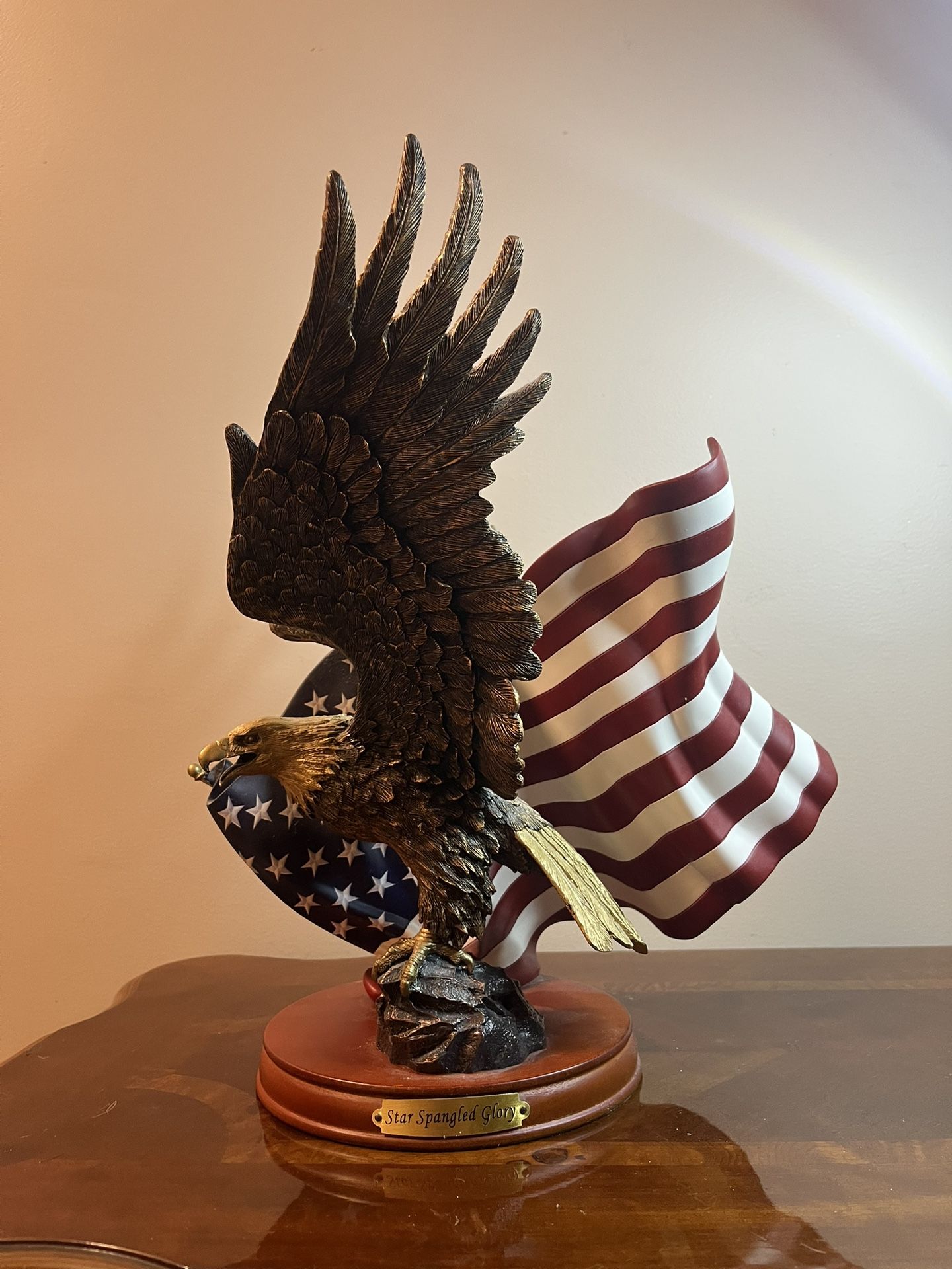 Rare Bradford Exchange 50th anniversary Star Spangled Banner Bald Eagle /2010