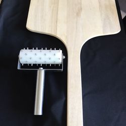 Pizza Dough Perforator And Wooden Pizza Peel