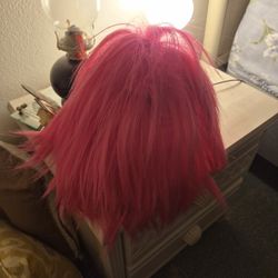 New Bright Pink Wig 