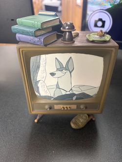 Vintage-Style Cartoon TV Decorative Figurine