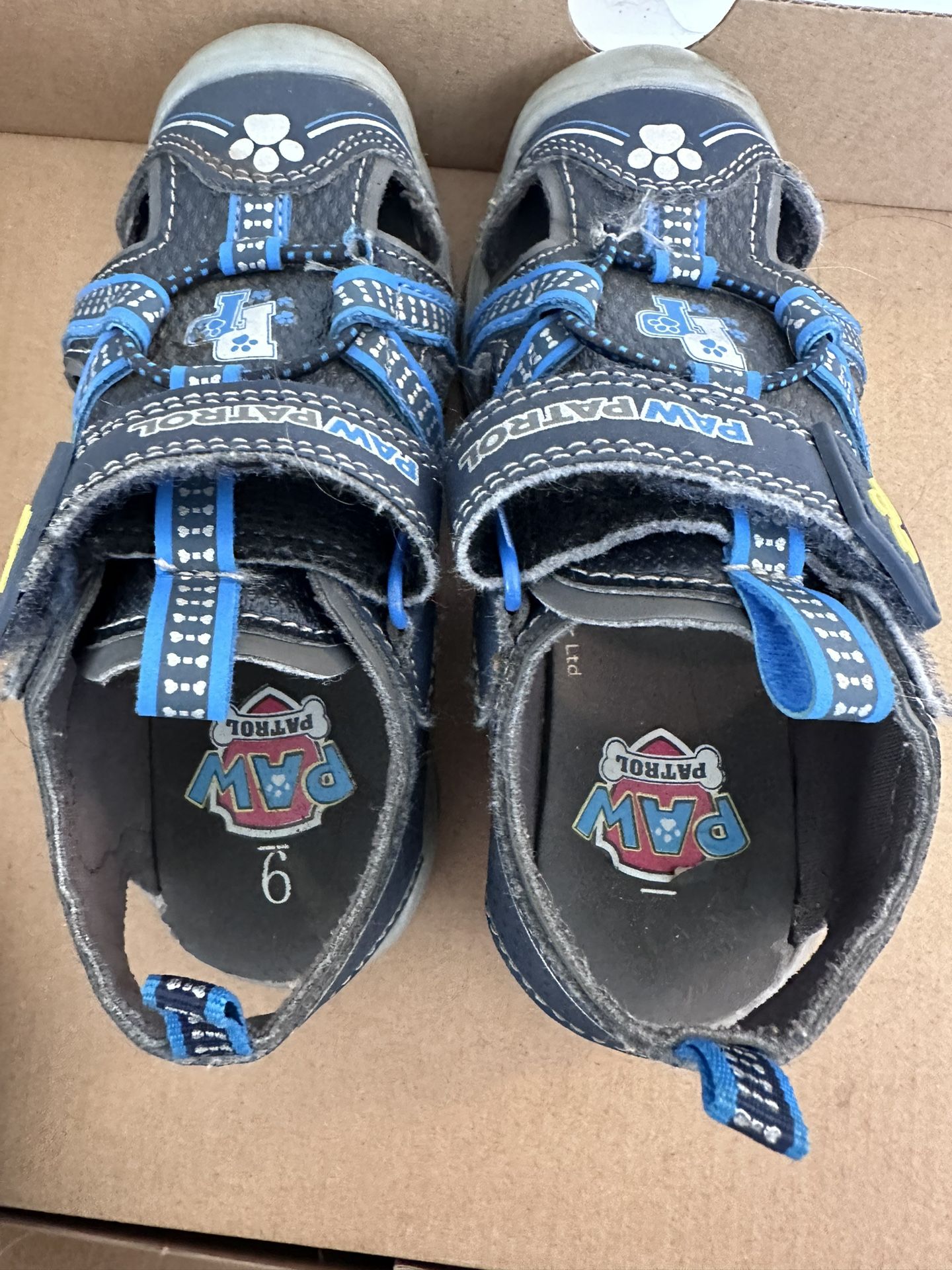Paw Patrol Boys Toddler Sandles Size 9