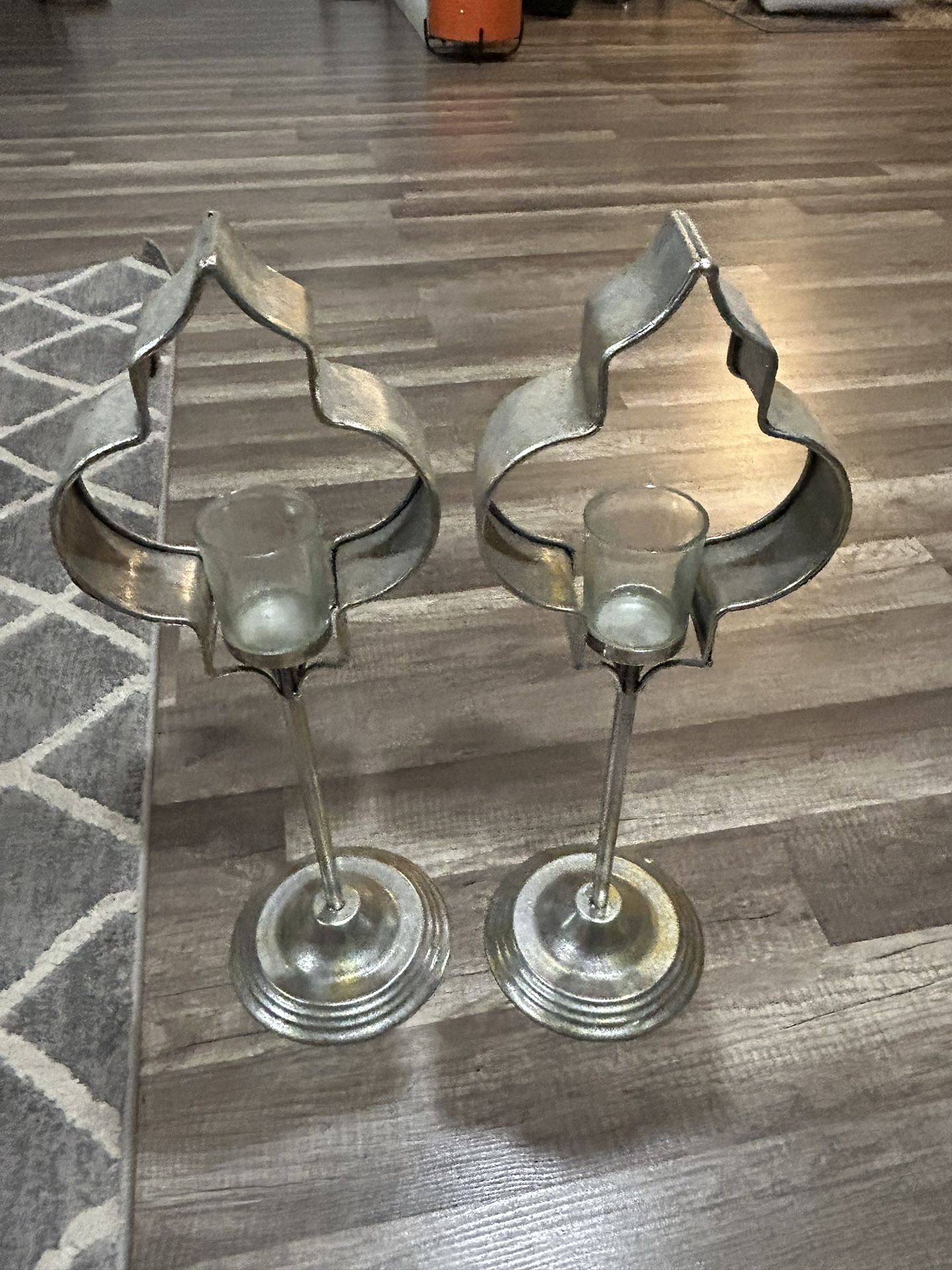 Set of Silver Candle holder