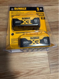 Dewalt 20V Max XR 5AH batteries $110 OBO