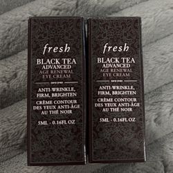 NEW FRESH BLACK TEA ADVANCED AGE RENEWAL EYE CREAM $12 For Both!