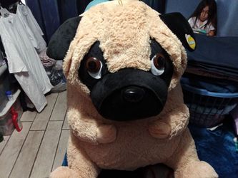 Huge PUG STUFFED ANIMAL