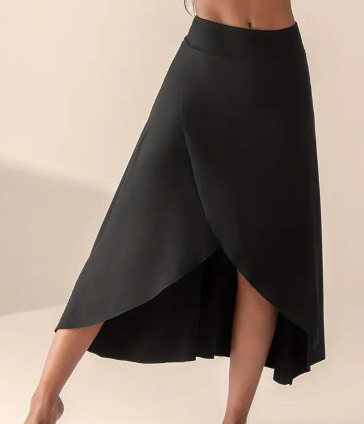 Black Wrap Skirt