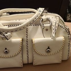BCBG white Purse