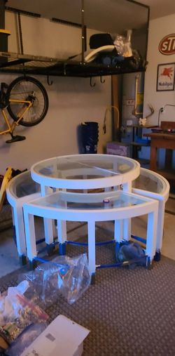 Retail Display Glass Table