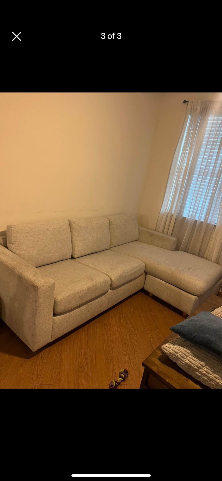 Grey L Shaped Couch