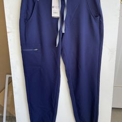 Small Navy Fig Zamora Jogger Scrub Pant Brand New With Tags