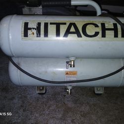 Hitachi 1.35-HP 4-Gallon Contractor Twin Stack Air Compressor