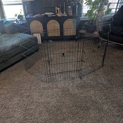 36 inch 7 Panel Metal Wire Playpen with Door 