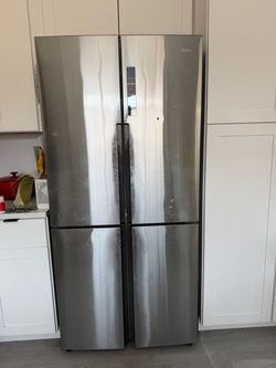 Haier 4-Door Stainless Steel Fridge Freezer