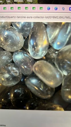 Tanzine Aura Quartz Tumbled Lot - 105 Pc Polished Indigo Crystal Lot