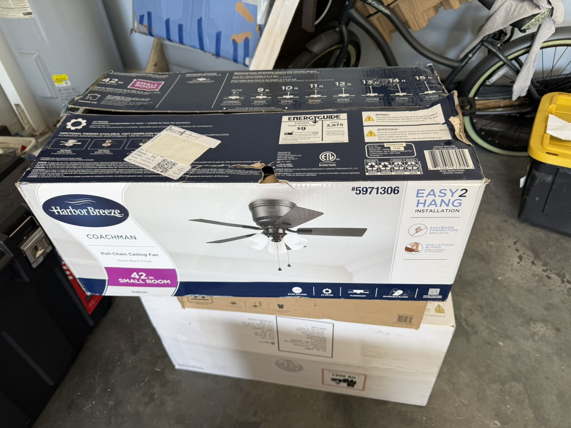 Harbor Breeze Pull-Chain Ceiling Fan 42 Inches